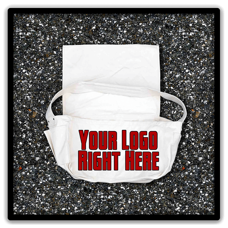custom canvas newspaper delivery bag for branding & marketing