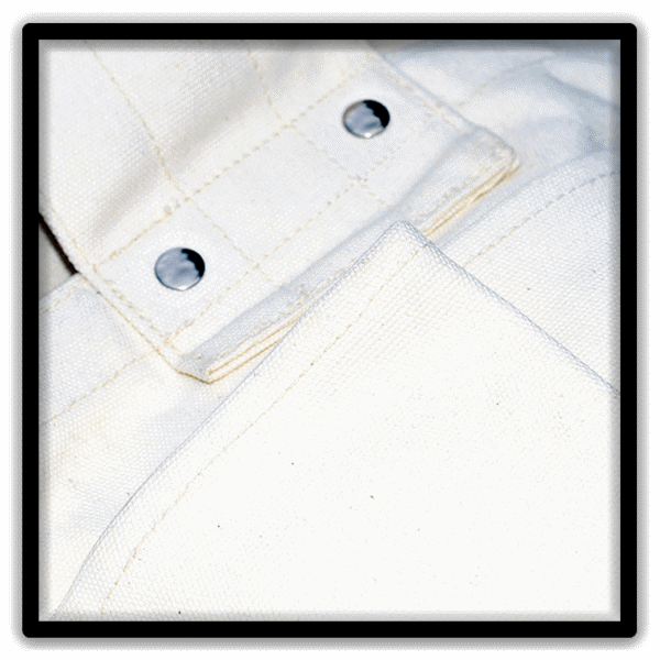 canvas newspaper bag with 17.5 oz heavyweight canvas and reinforced strap