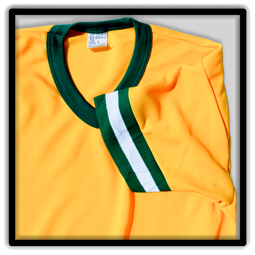 Vintager Athletic V-Neck Banded Sleeve Ringer Tee