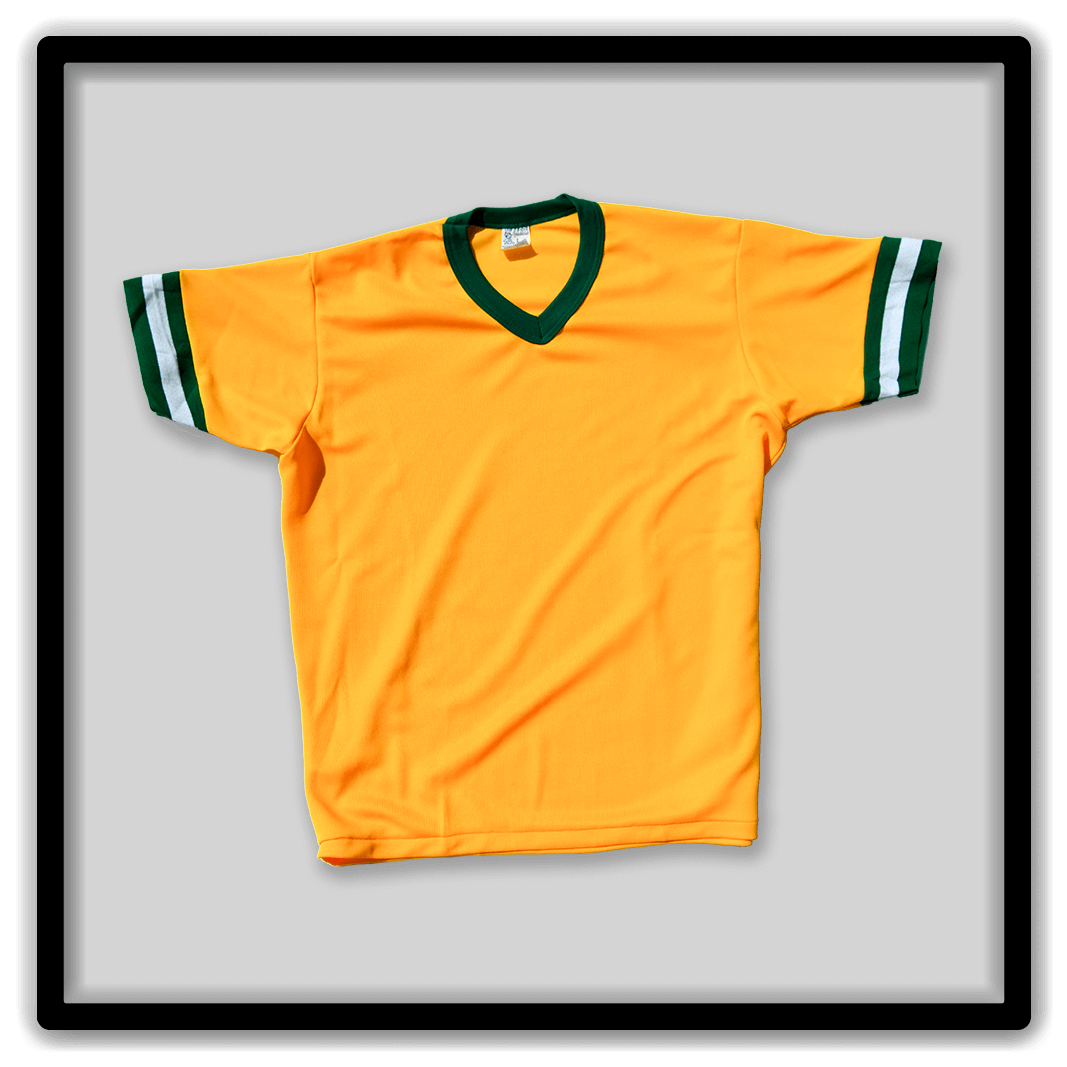 Vintager Athletic V-Neck Banded Sleeve Ringer Tee