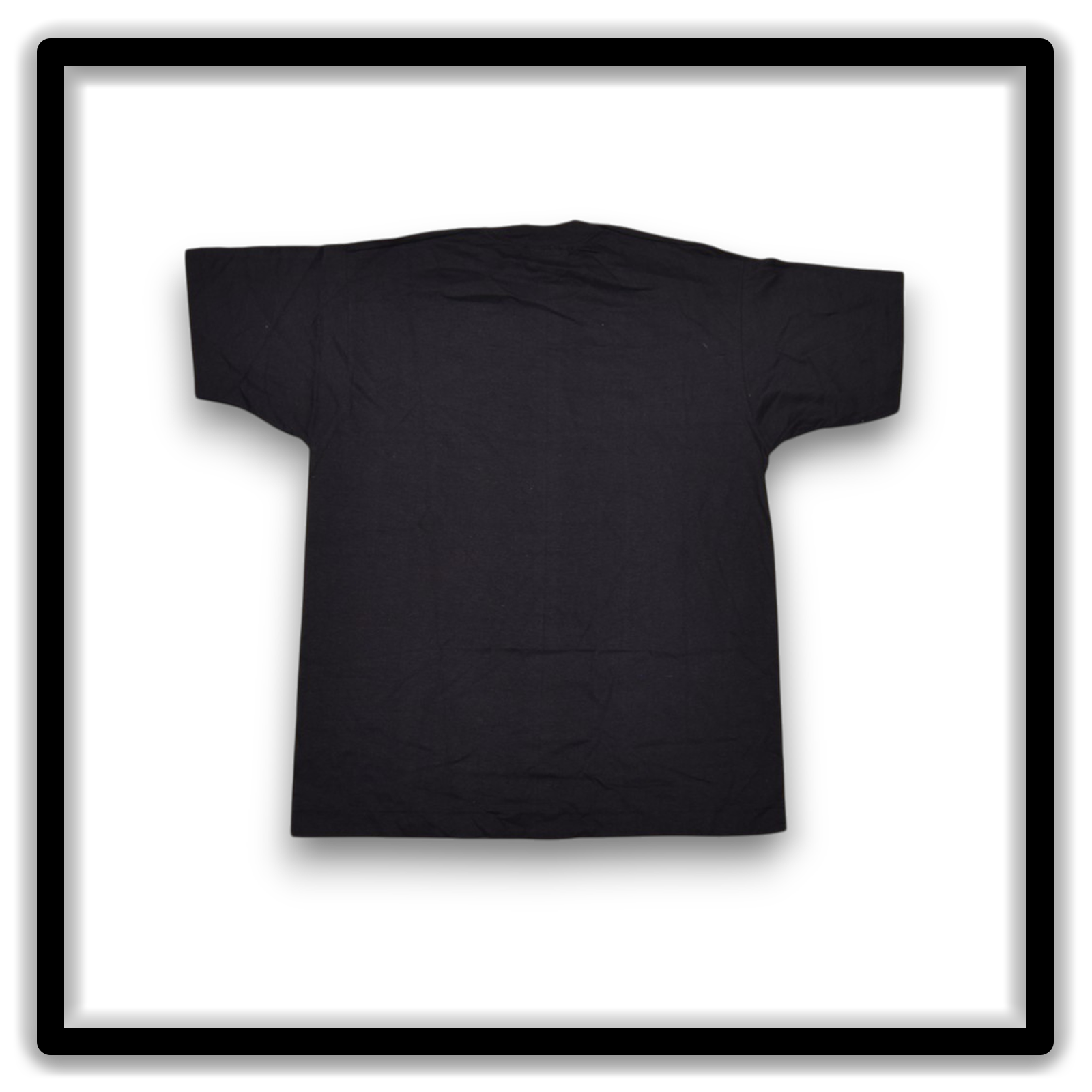 Printer's Dozen Black Large vintage single-stitch blank T-shirts, full shirt back