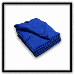 Printer's Dozen blue large vintage single-stitch blank T-shirts, angled stack