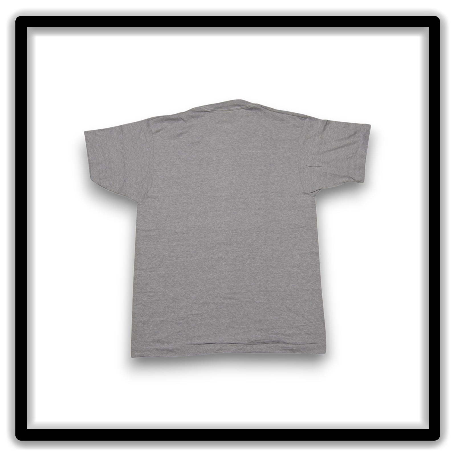 Printer's Half Dozen Gray Large vintage single-stitch blank T-shirts, full shirt front