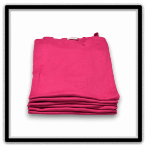 Real Vintage Blanks hot pink large single-stitch T-shirts Printer's Half-Dozen stack front