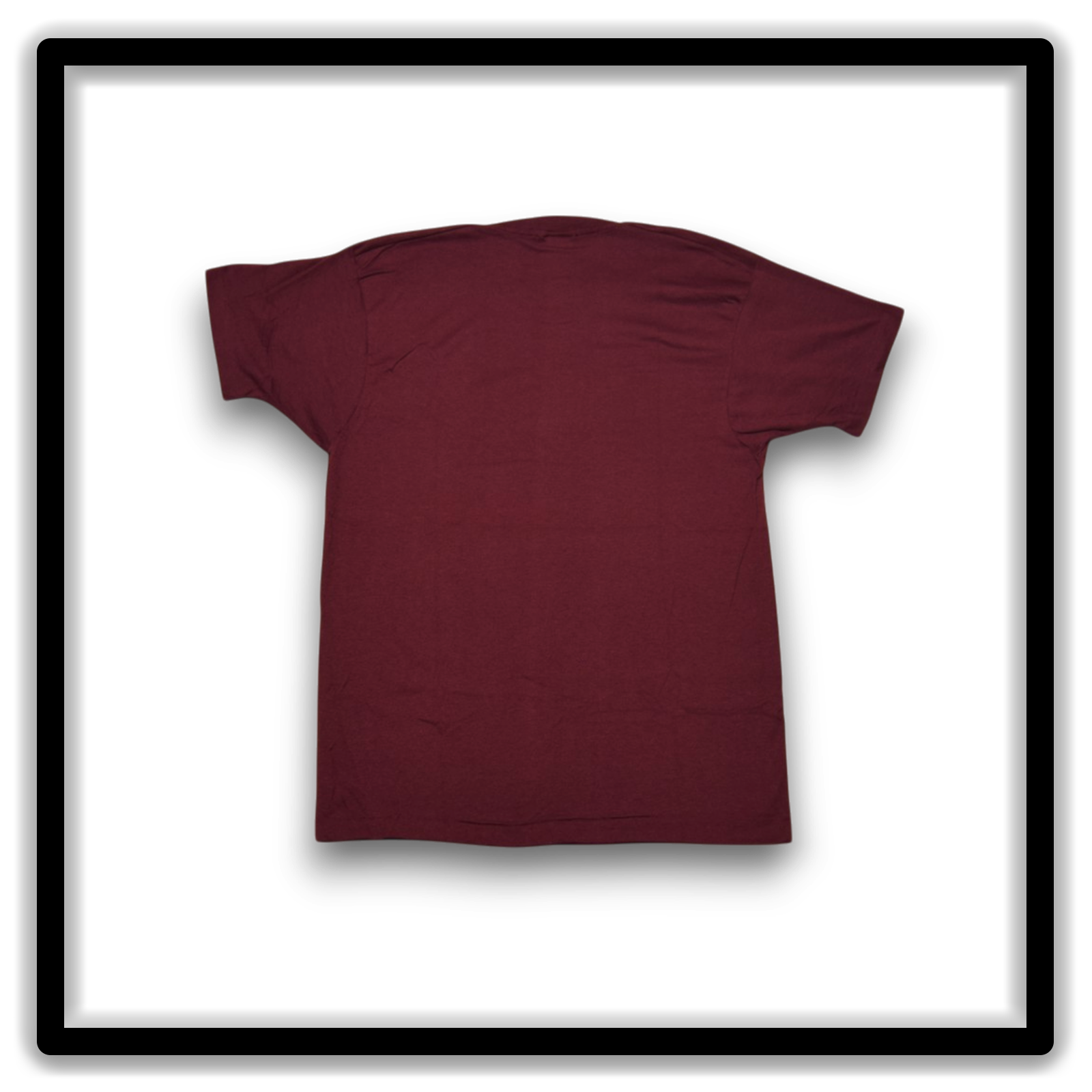 Printer's Dozen Maroon Large vintage single-stitch blank T-shirts, full shirt back