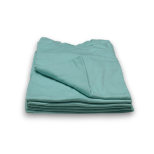 Printer's Half Dozen Teal XL vintage single-stitch blank T-shirts, stack front