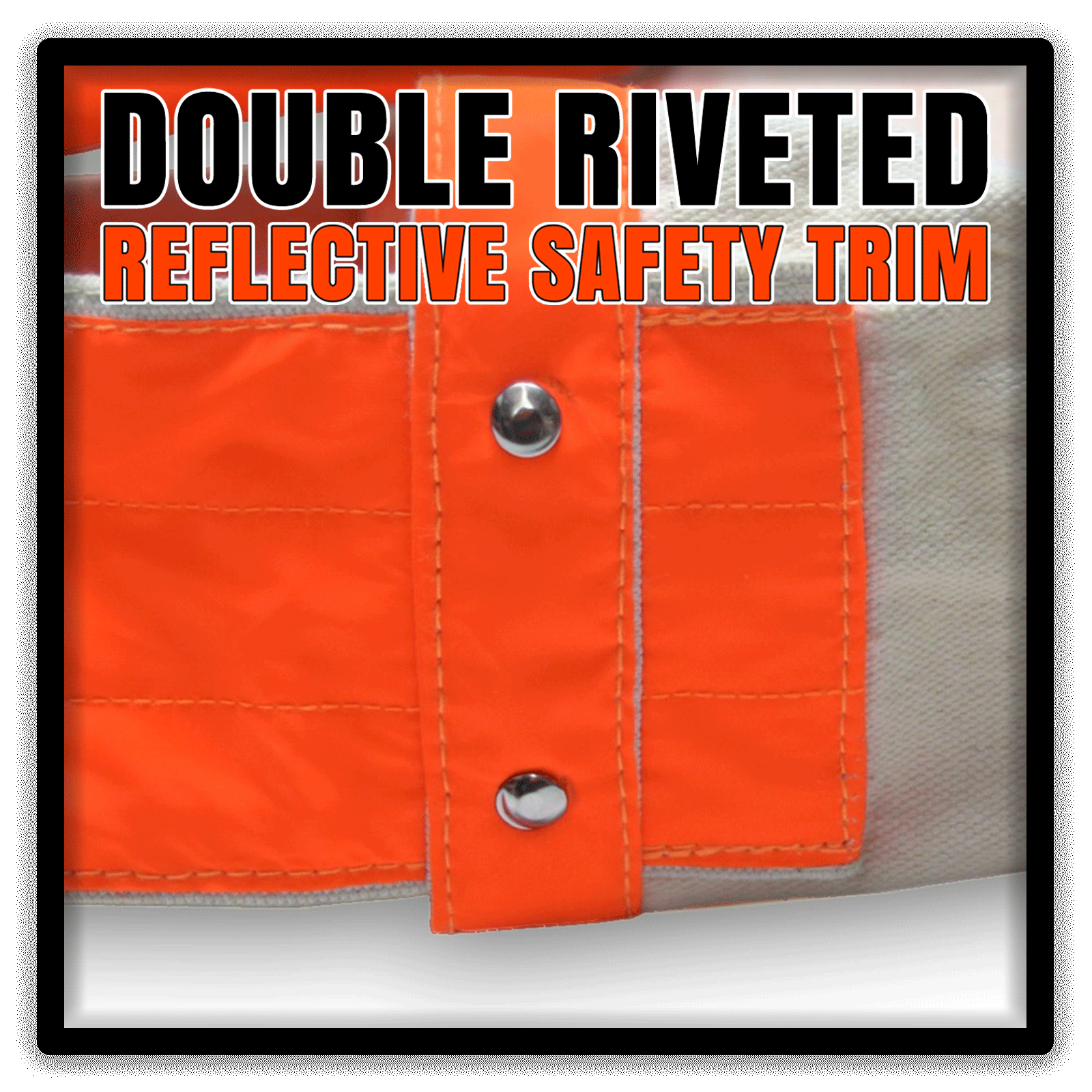 paperboy safe t newspaper bag 25 double riveted reflective trim closeup