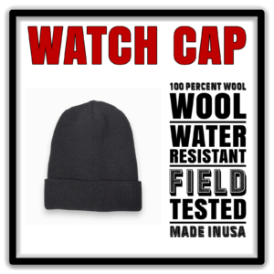 Vintage Style Blanks wool watch cap shown in title graphic